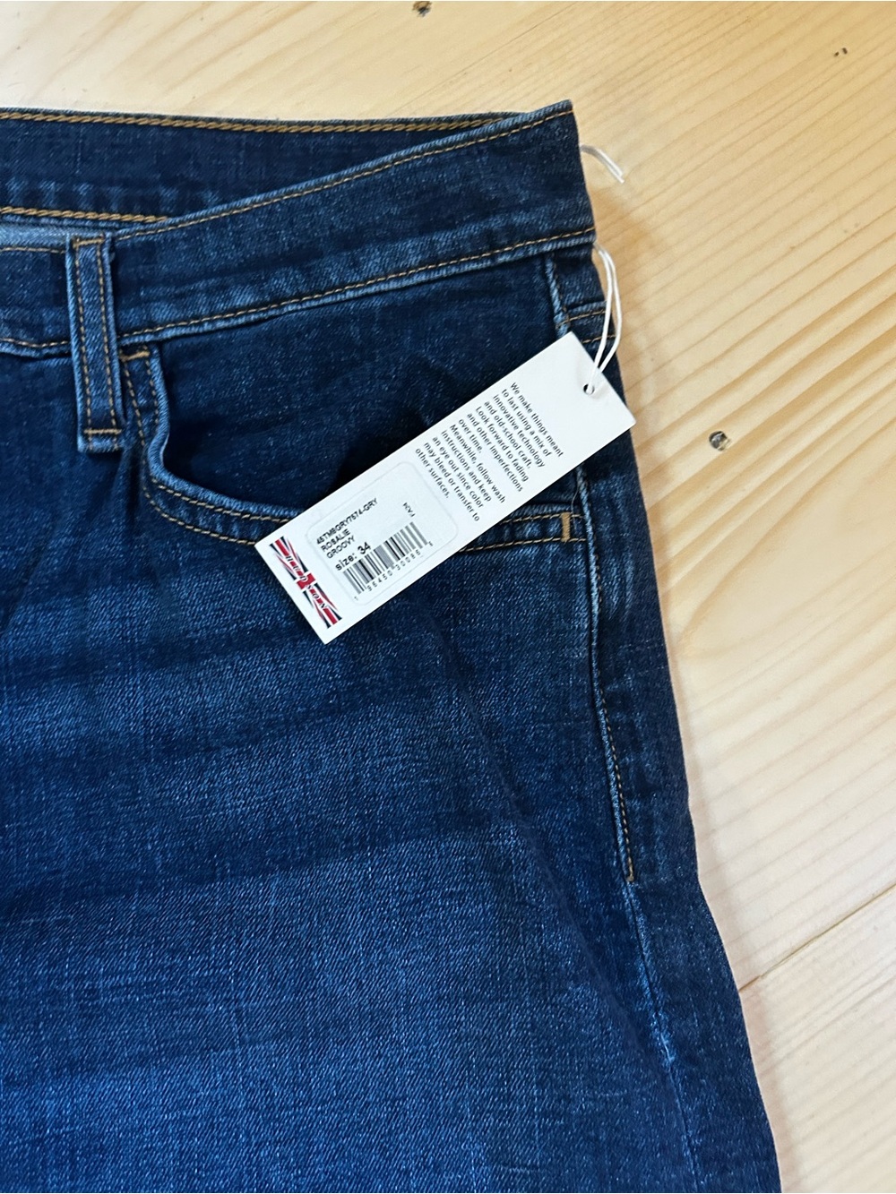 Women’s Hudson Jeans Size 34  Dark Blue Jeans - - Picture 4 of 7